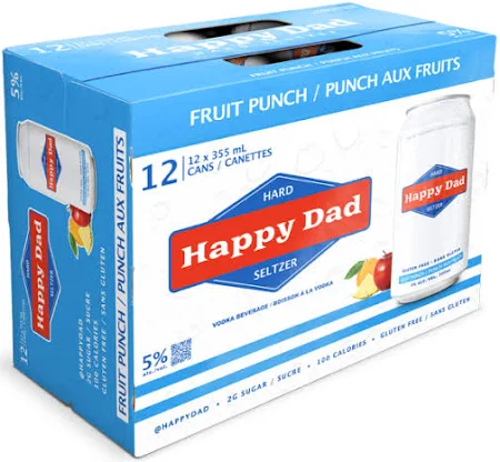 HAPPY DAD FRUIT PUNCH 12 CAN